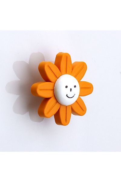 Badem10 Plastic Daisy Orange Camera Copii Fata Baiet Dulap Mobilier Sertar Bucatarie 1 Buc Maner Mâner