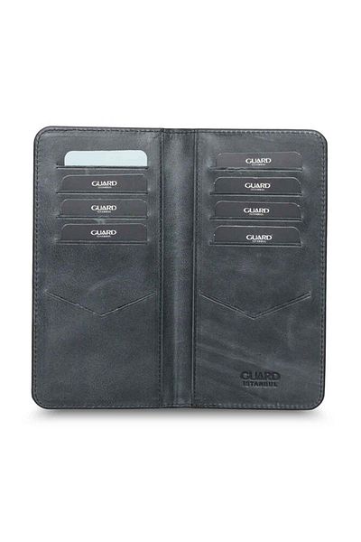 GUARD Antique Black Hand Portfolio with Phone Port