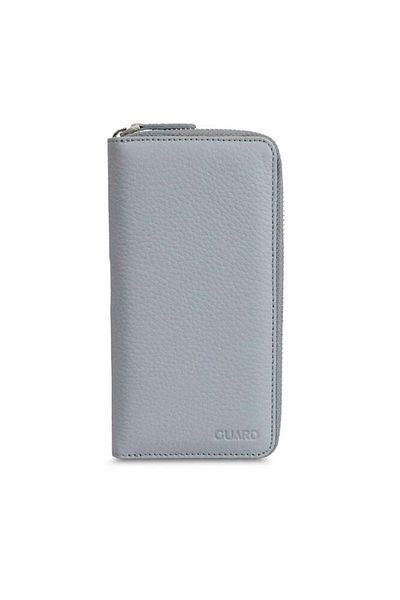 GUARD Gray Zippered Portfolio Wallet