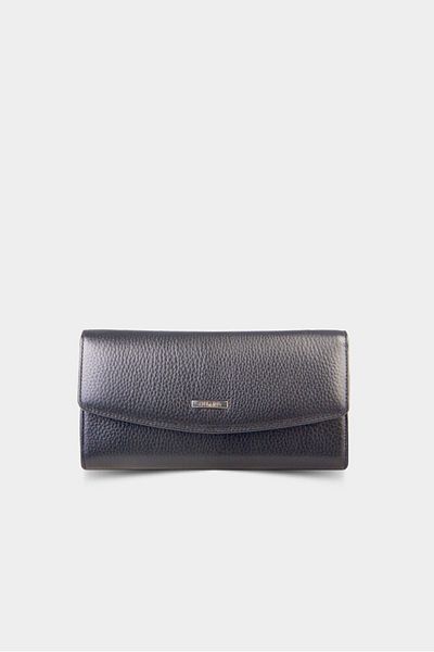 GUARD Black Zippered Leather Wallet - Grd2408Wt561
