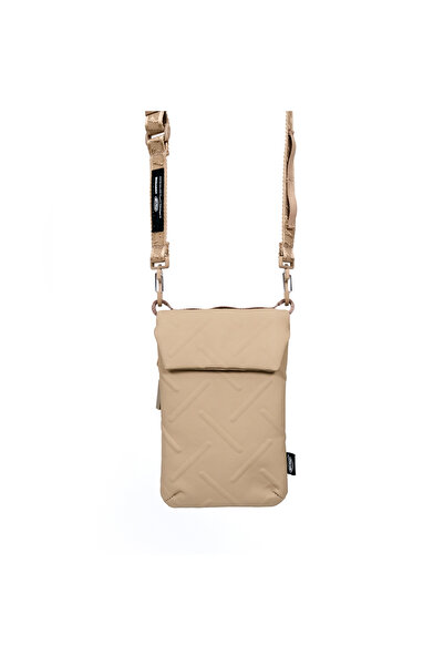 Skinarma Çapraz Vücut Çantası Sling Pouch Juno Cross-Hatch Naylon Scout Boyun Askı Kayışlı Haki