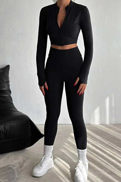 Swana Crno ronilačko sportsko odelo sa patentnim zatvaračem