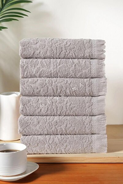 Meslina Home Кухонний рушник 30x50 см 6 шт - серветка для сушіння та рушник для рук - сірий