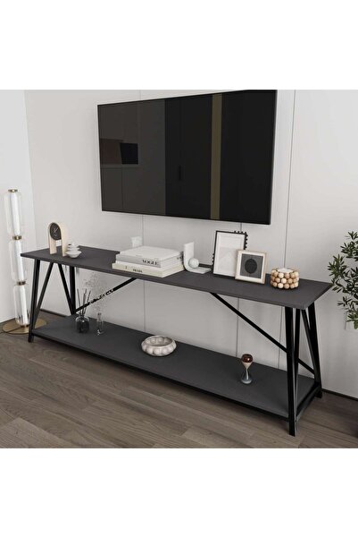 Deconode Horizon 180 cm Raflı Konsol Masa Salon Konsolu