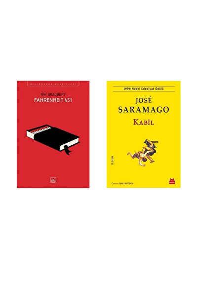 İthaki Yayınları Fahrenheit 451 - Ray Bradbury - Kabil - Jose Saramago