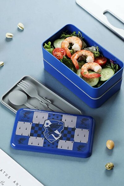 Miniso Harry Potter Lisanslı Rawenclaw Çift Katlı Yemek Kabı (1000ml)