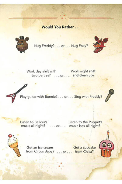 Sis Yayıncılık Five Nights at Freddy's English Printed Survival Logbook - Hardcover