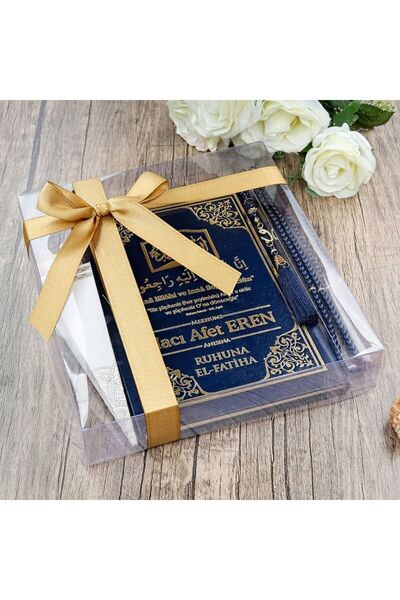 İkranur Hediyelik Yasin Kitabı (ORTA BOY) 50 Adet, Inci Tesbih, Mevlüt Şekeri...