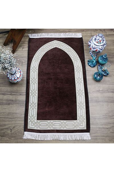 İkranur Seccade Payidar Coffee 65X115 cm - 320 Gr
