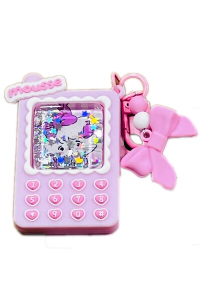 Miniso Mikko Lisanslı Telefon Figürlü Sulu Anahtarlık