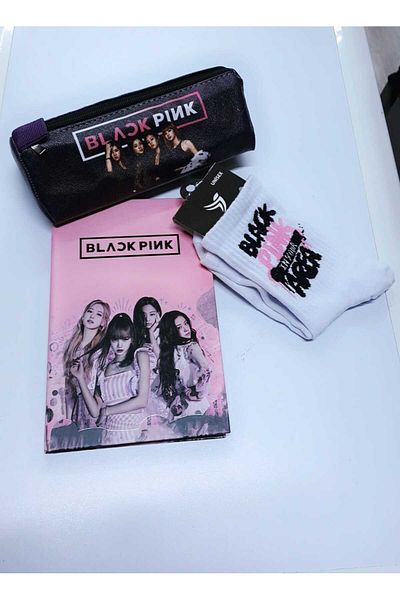 GC GÖKHAN CLUB Blackpi̇nk Notebook Pen Socks