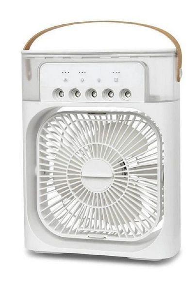 Primo Plus White Portable Air Conditioner, 600ml Water Mist Fan, USB Mist Fan, Desktop Cooling Fan,