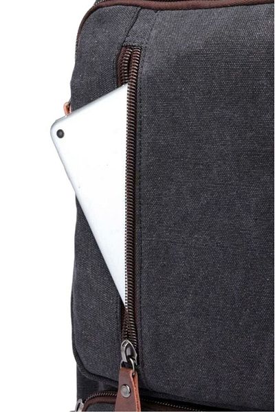 CACTİVE Cactive Canvas Black Fabric Unisex Backpack Ctv1260
