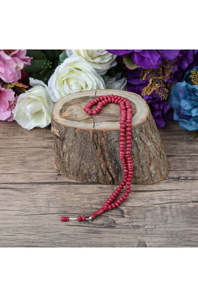 İkranur 10 Κρυστάλλινα Κεντημένα Χάντρες Προσευχής Βουργουνδίας Χωρίς Κουτί -...