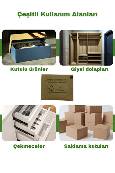 KEEPSAKE 6 Gr 25 Adet Nem Alıcı Rutubet Giderici Küf Önleyici %100 Doğal