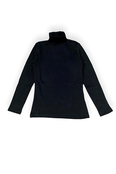 Mnk Baby&Kids Tricou școlar pentru fete din bumbac pieptănat cu gât complet Mnk0385 negru