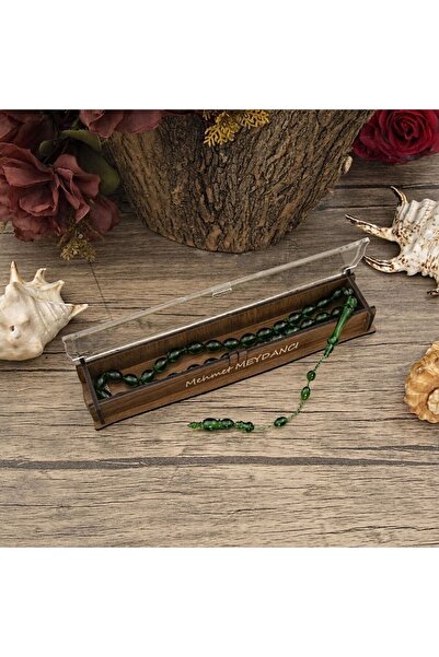 İkranur Ειδικό δώρο για τον πατέρα σας 33 χάντρες προσευχής σε ξύλινο κουτί μ...