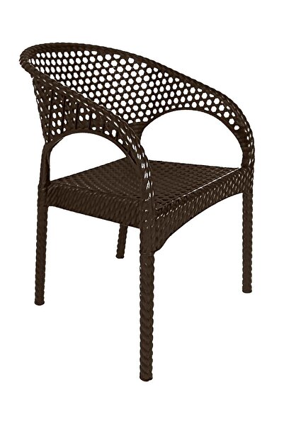 Mandella Regnum Örgü Koltuk (6 ADET) Kahverengi