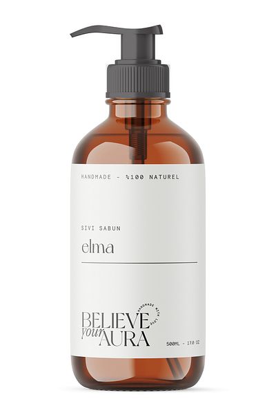 Believe Your Aura 500 ml Green Apple Aloe Vera Shea Soap - Hand and Skin Liquid