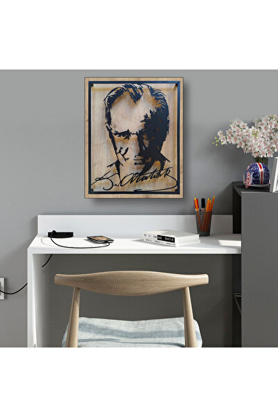 Fly Mobilya Atatürk Si̇lüeti̇ Metal Duvar Dekoru