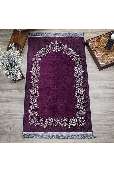 İkranur Seccade Munis Purple 65X115 cm - 320 Gr