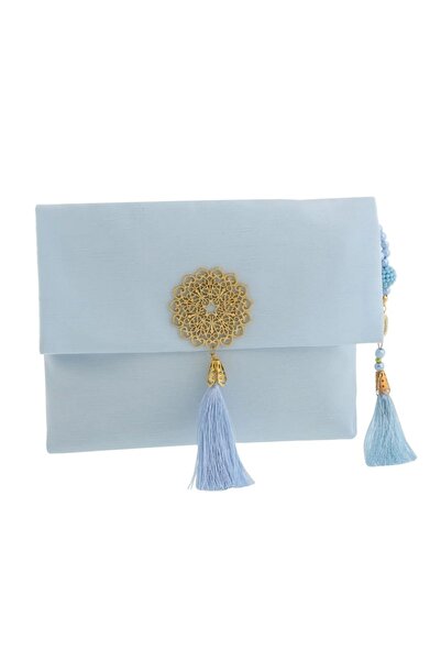 ENSARHAC-UMRE MALZEMELERİ Şantuk Broşlu Seccade Tesbih Kesesi Seti