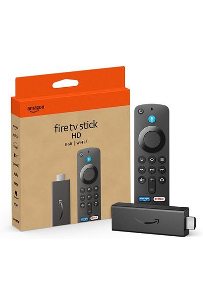 Amazon Fire TV Stick HD, free and live TV, Voice Remote, smart home controls, HD streaming