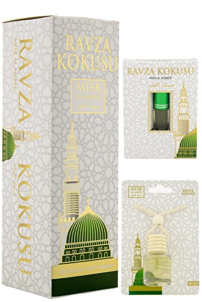 ESVED Medine Ravza Kokusu 400ml Sprey Ve Medine Ravza Kokusu 8 Ml Araba Kokus...