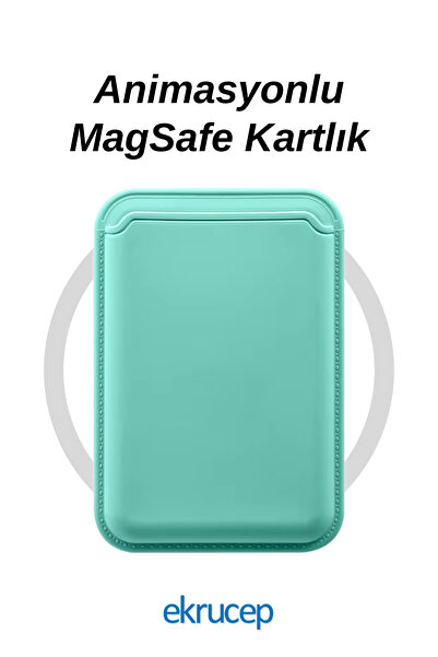 Ekru Cep iPhone 11-12-13-14-15-16 Serileri ile Uyumlu Animasyonlu Magsafe Sil...