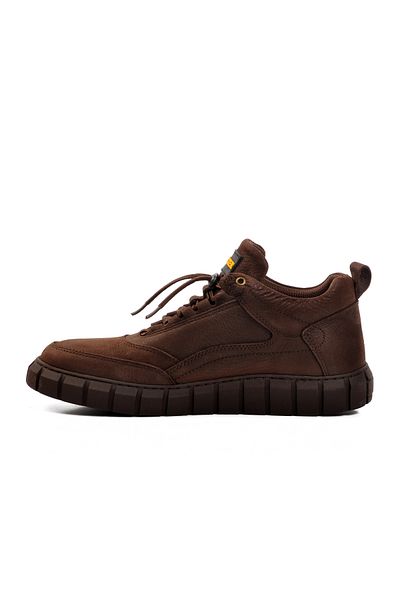 Bulldozer Καφέ Nubuck Γνήσιο Δερμάτινο Ανδρικές Μπότες 240015 M