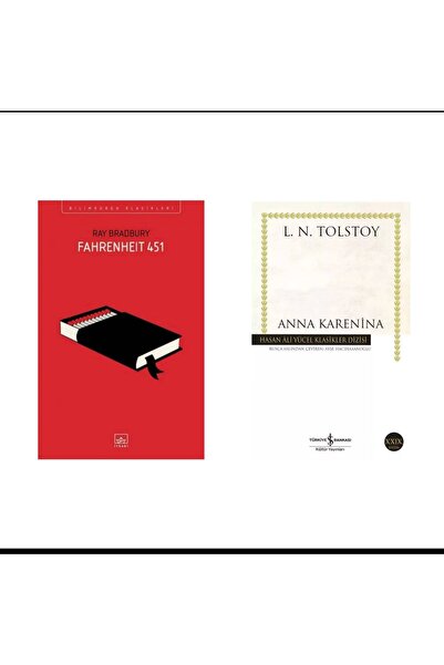 İthaki Yayınları Fahrenheit 451 - Ray Bradbury - Anna Karenina - Lev Nikolaye...