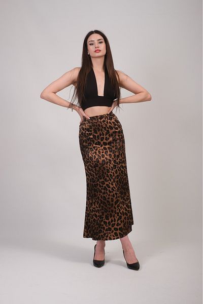 Gugus FEMEI Fusta cu model A-Line Talie înaltă Lungime lungă/maxi Fusta 100% satin