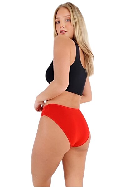 Uniquetrenders Жіночі бавовняні трикотажні супрем тканинні бікіні труси Жіночі бікіні труси 6 штук