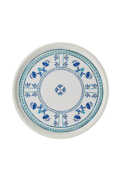 ZucciHome صينية مستديرة من Santorini Zucci Home - ملونة - 35,5 سم