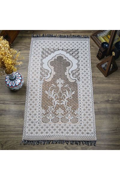 İkranur Prayer Rug Super Glitter Broker Rose Gold 68x110 cm - 170 gr