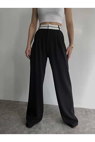 PALAZZO Belt Belt Detail Trousers