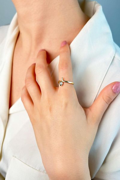 Sose Moda Gold Snake Model Ring