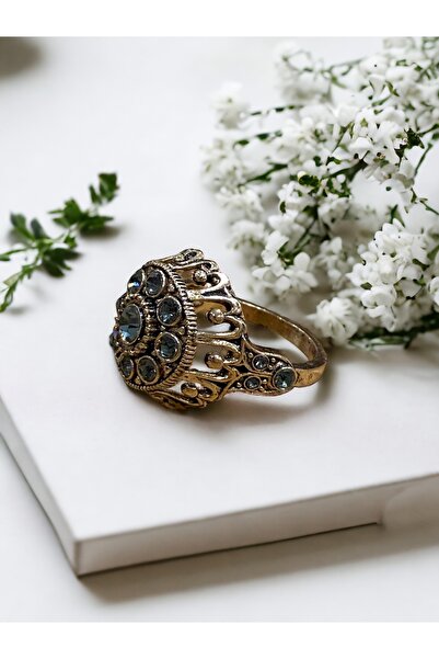 FAYRA ACCESSORIES خاتم دائري من حجر الكريستال