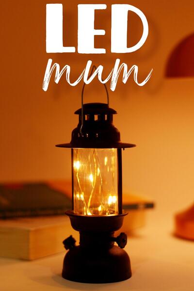 ALASTOR Led Mum Kamp Lambası Tipi Pil Dahil Dumansız Alev Ledli Yapay Dekorat...