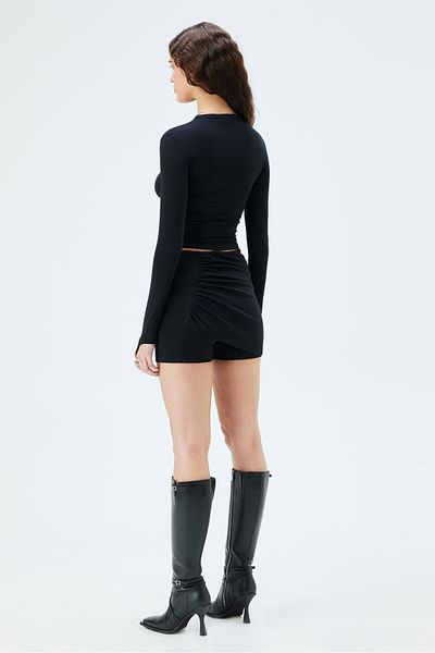 IAMNOTBASIC Black Gabi Short Skirt