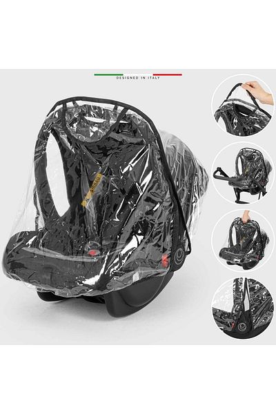 Elele Luxury Baby Carrier Rain Cover Transparent