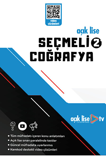 Açık Lise TV Açık Lise SEÇMELİ COĞRAFYA 2 - Konu Soru - Güncel Müfredat
