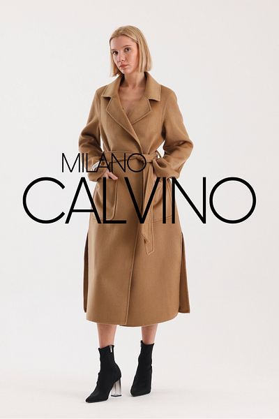 Milano Calvino Italian Woven Alpaca Wool Coat
