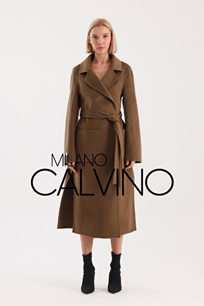 Milano Calvino İtalyan Dokuma Alpaka Yünü Kaban