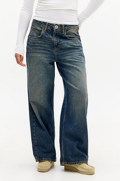 september island Vinatge Blue Baggy Boyfriend Baggy Jeans