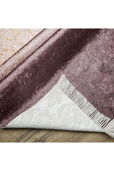 İkranur سجادة صلاة مهر فيروز داستي روز 65x115 سم - 320 جرام