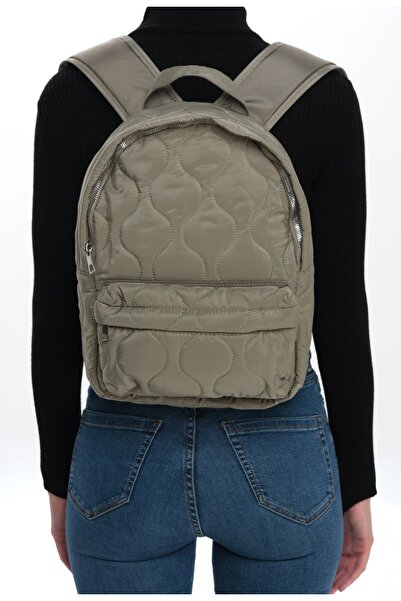 WITH-W Backpack - Quilted, Pocketed, Patterned Puffy