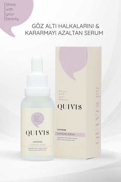 Quivis Anti-Under Eye Bagging and Darkening Brightening Caffeine Serum 30 ML
