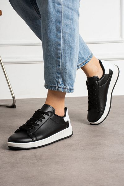 eformoda by emre yılmaz Pantofort de damă AIR22 Black White
