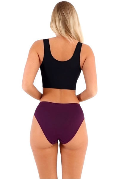 Uniquetrenders Жіночі бавовняні трикотажні супрем тканинні бікіні труси Жіночі бікіні труси 6 штук